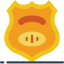 Police badge icon 64x64