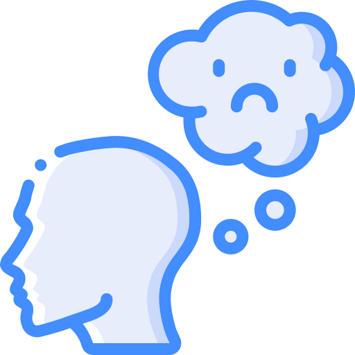 Negative thinking icon