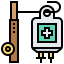 Intravenous saline drip アイコン 64x64