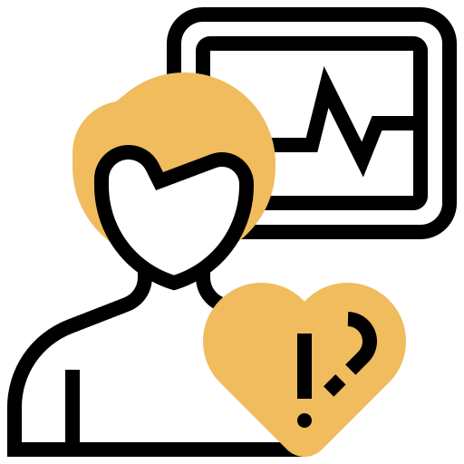 Heart problem icon