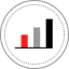 Bar chart icon 64x64