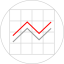 Line chart icon 64x64