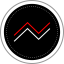 Line chart icon 64x64