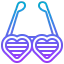 Heart glasses icon 64x64