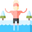 Ice swimming icon 64x64