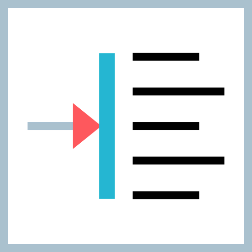 Right alignment icon