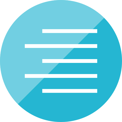 Right alignment icon