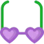Heart glasses icon 64x64
