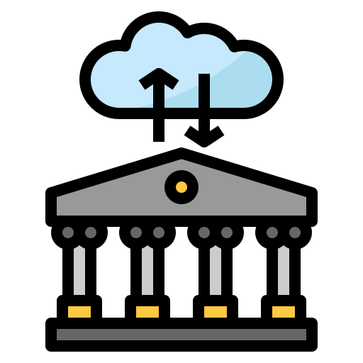 Cloud banking icon