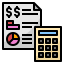 Financial statement icon 64x64
