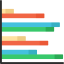 Bar chart icon 64x64