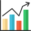 Bar chart icon 64x64