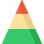 Pyramid chart icône 64x64