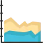 Line chart icon 64x64