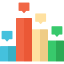 Bar chart icon 64x64