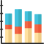 Bar chart icon 64x64