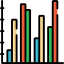 Bar chart icon 64x64
