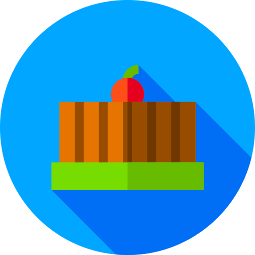 Chocolate cake icon