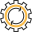 Cogwheel ícono 64x64
