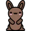 Chocolate bunny icon 64x64