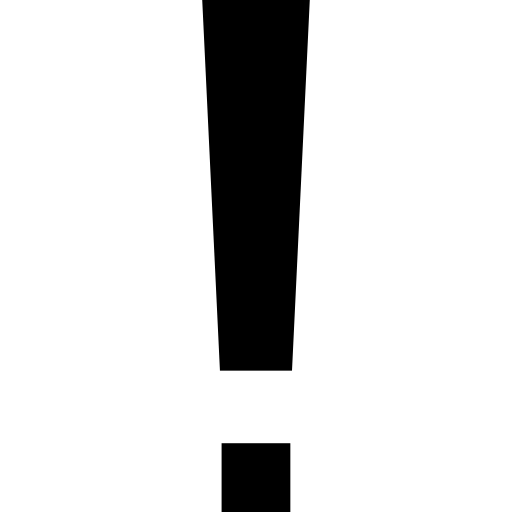 Large exclamation mark icon
