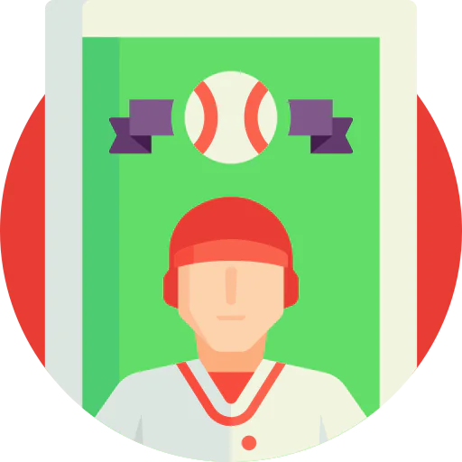 Бейсбольная карточка иконка