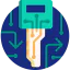 Цифровой ключ иконка 64x64