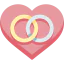 Wedding rings icon 64x64