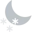 Night snow icon 64x64
