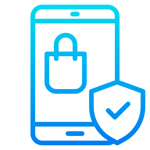 Secure shopping icon