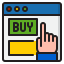 Shopping online icon 64x64
