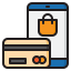 Online shopping icon 64x64