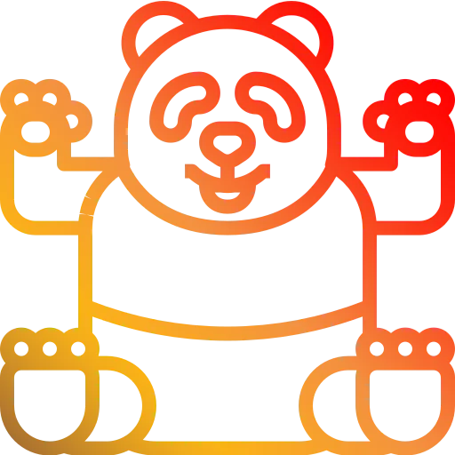 Panda bear icon