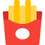 French fries icon 64x64