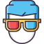 3d glasses icône 64x64