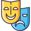 Theatre mask icon 64x64