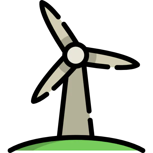 Wind power icon