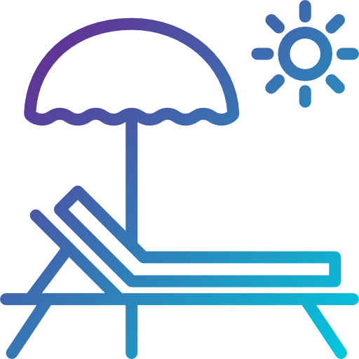 Sunbathing icon