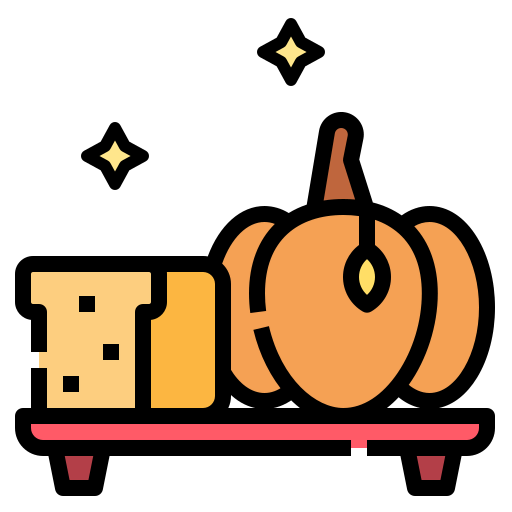 Pumpkin bread icon