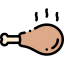 Chicken leg icon 64x64