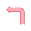 Turn left icon 64x64