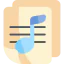 Music sheet icon 64x64