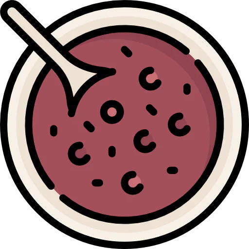 Red bean soup icon