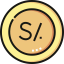 Peru currency ícono 64x64