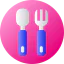Spoon and fork 图标 64x64