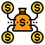 Money bag icon 64x64