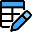 Edit table icon 64x64
