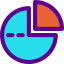 Pie chart biểu tượng 64x64