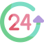 24 hours icon 64x64