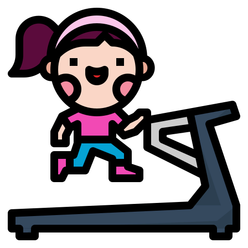 Treadmill machine icon